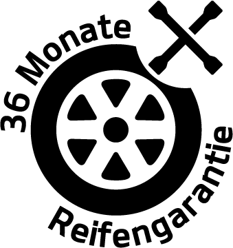 36 Monate Reifengarantie, Illustraion, dekorativ