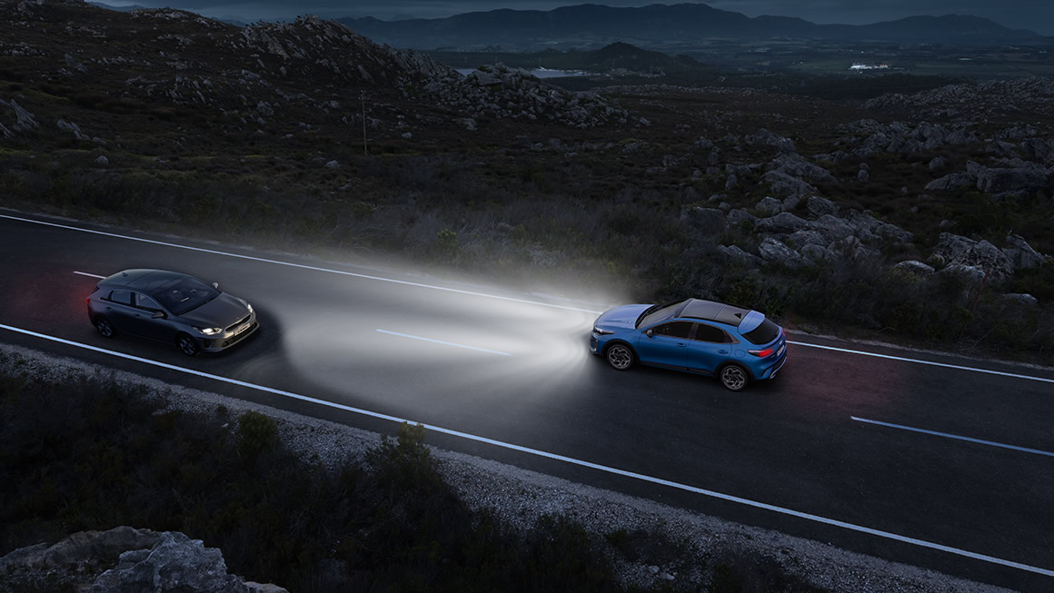 CGI-Visual für Fernlichtassistent